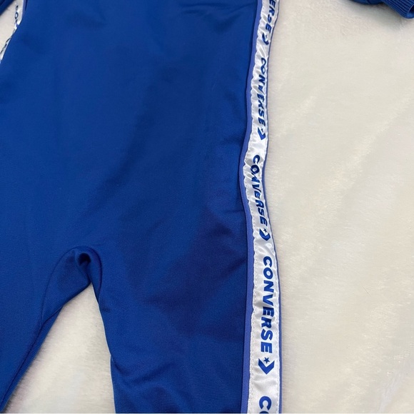Converse Blue One Piece Coverall Body Suit Boys Size 6M - Picture 6 of 7